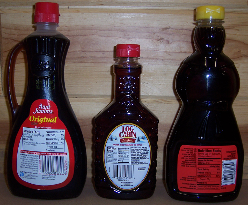 Imitation Maple Syrup Versus Pure Maple Syrup